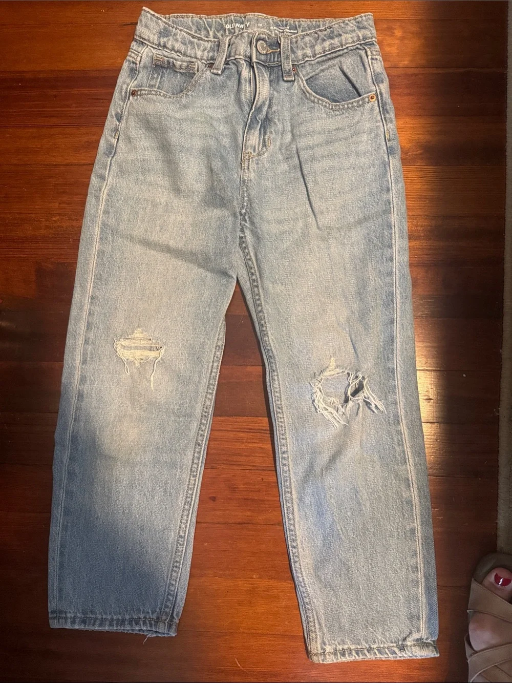 Old Navy Light Blue Distressed Kids Jeans